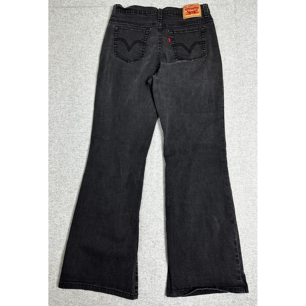 Levis 512 Jeans Womens 10 Black Perfectly Slimming Bootcut Denim